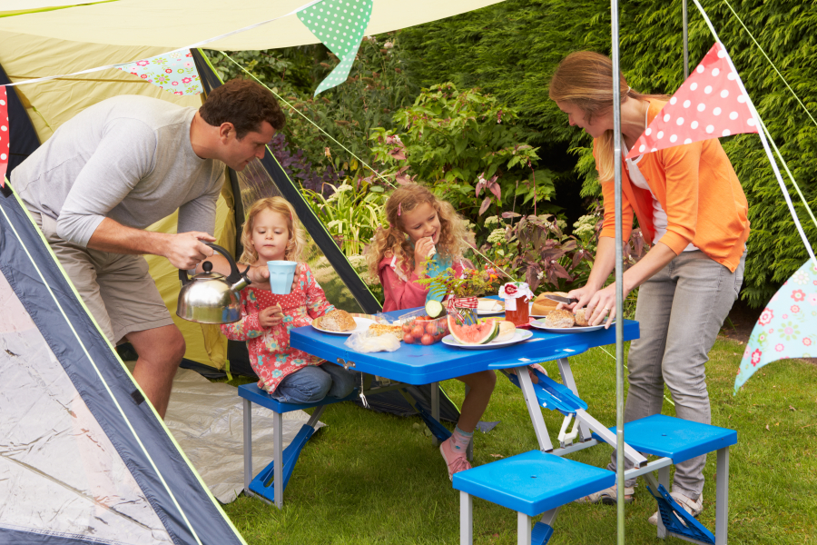 famille en camping Foix Ariege